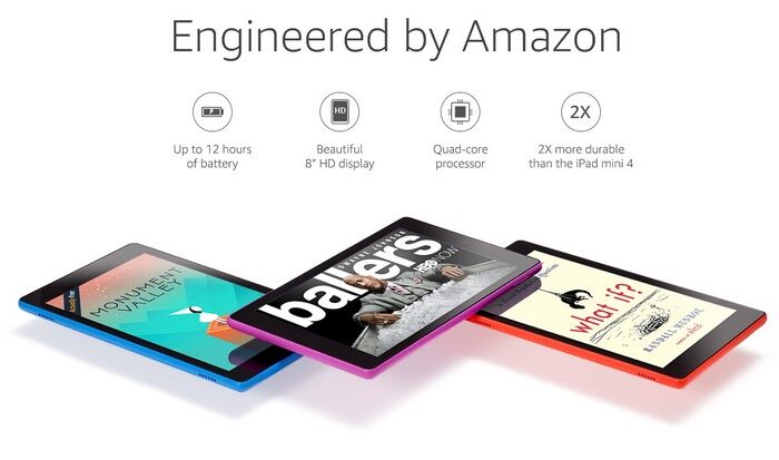 Amazon представила Fire HD 8 — первый планшет с поддержкой голосового помощника Alexa