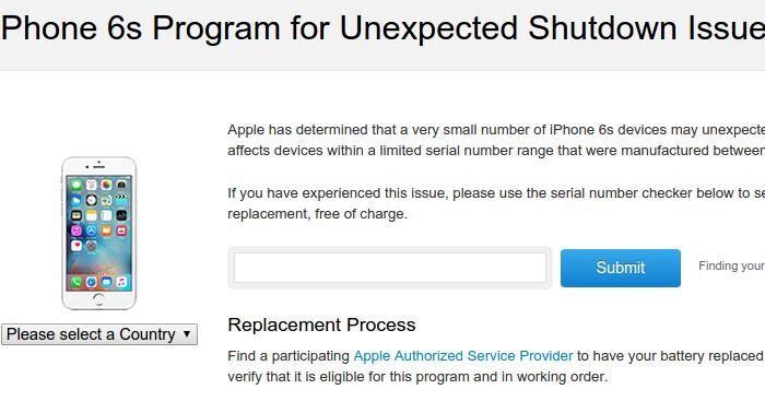 Apple запустила инструмент для проверки iPhone 6s