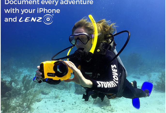 Бокс LenzO позволяет снимать смартфоном Apple iPhone 7 под водой