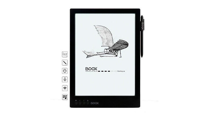 Электронная книга Onyx Boox Max Carta оснащена экраном E Ink разрешением 2200 x 1650 пикселей