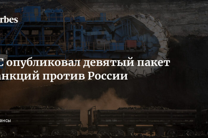ЕС официально опубликовал девятый пакет санкций в отношении РФ