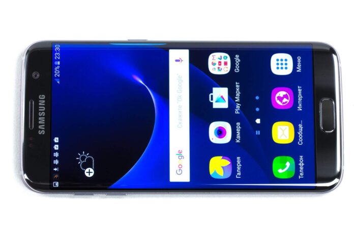 Глянцево-черный Samsung Galaxy S7 edge показался на фото