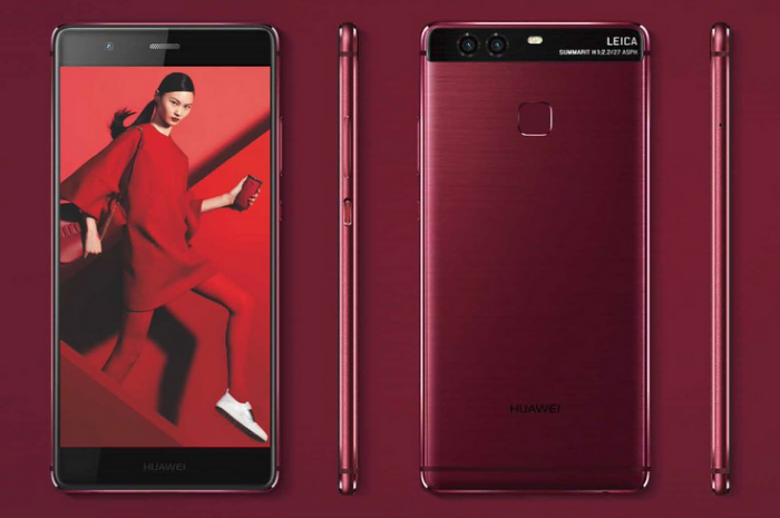 Huawei представила два новых цвета для смартфона P9: красный и синий (Обновлено)
