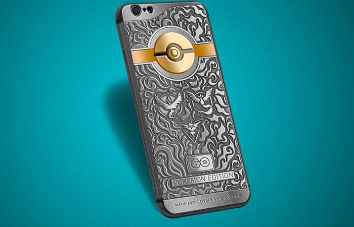 Ювелирная компания Caviar оформила смартфон Apple iPhone в стиле игры Pokemon Go