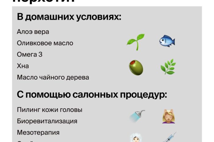 Как избавиться от перхоти