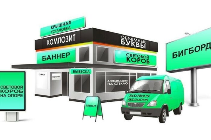 Наружная реклама, эффектная и эффективная.