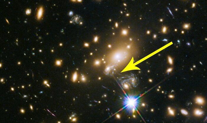 Невероятная удача позволила получить фотографию пока самой далекой от нас звезды