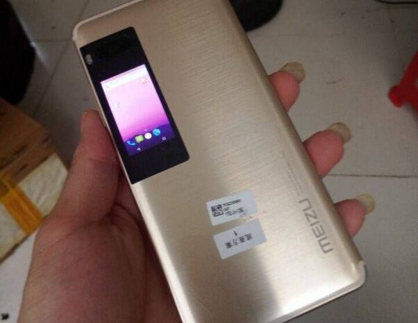 Новые фотографии смартфона Meizu Pro 7 демонстрируют цветной дополнительный дисплей