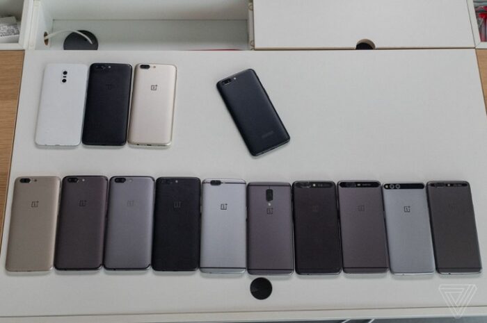 OnePlus показала полтора десятка вариантов дизайна смартфона OnePlus 5, которые так и не стали финальными