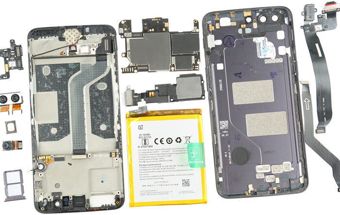 Разборка смартфона OnePlus 5 показала сходство с аппаратами Apple и Samsung