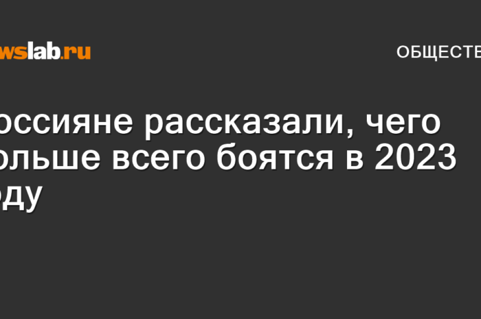 Россияне рассказали, чего боятся в 2023 году