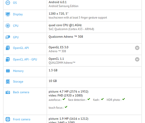 Samsung Galaxy J3 (2017) засветился в бенчмарке