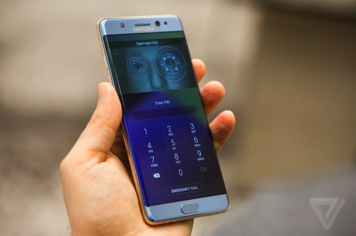 Samsung Galaxy Note 7 показал работу сканера радужки на видео