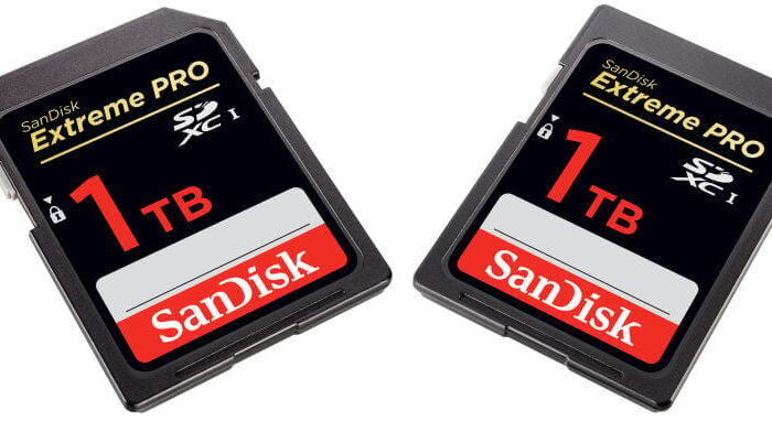 SanDisk показала первую в мире SD-карту объемом 1 ТБ