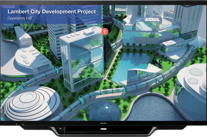 Sharp подготовила огромный экран для рекламщиков