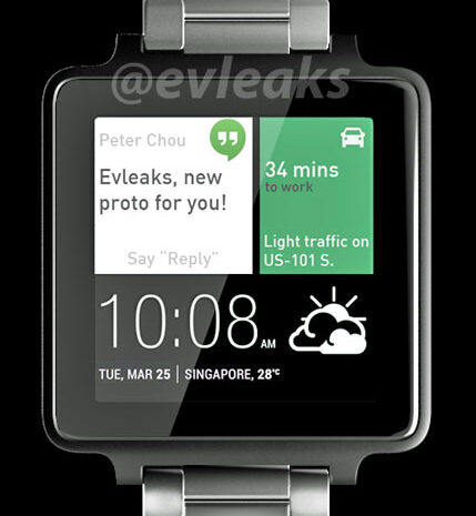 Смарт-часы HTC на базе Android Wear засветились на фото