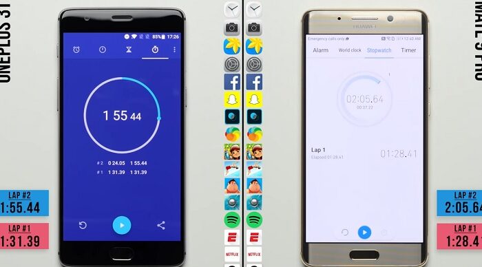 Смартфоны OnePlus 3T и Huawei Mate 9 Pro сравнили по производительности