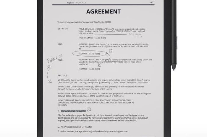 Устройство Sony Digital Paper второго поколения (DPT-RP1) получило экран разрешением 1650 х 2200 пикселей
