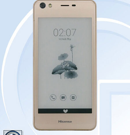 В базе TENAA замечен смартфон Hisense A2, оснащенный двумя экранами — AMOLED и E Ink