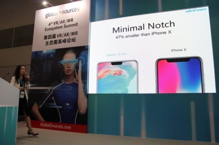 В Китае показали точный клон iPhone X на Android