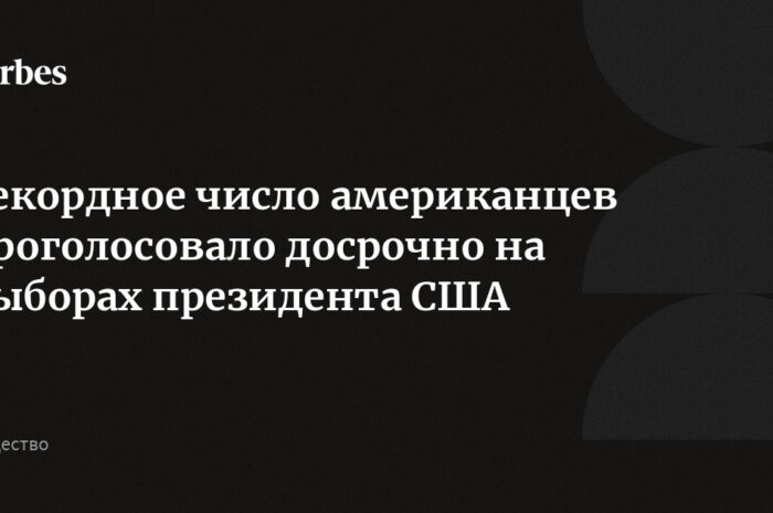 В США на выборах президента досрочно проголосовали 43 млн человек — СМИ — Активнее всего голосовали во Флориде