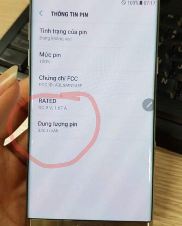Восстановленный Samsung Galaxy Note 7 показался на фото
