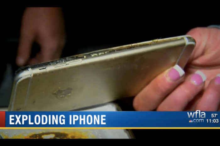 Взорвавшийся ночью смартфон Apple iPhone 6 plus вызвал пожар в спальне